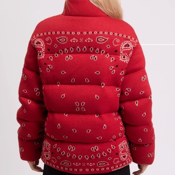 Alanui Bandana Puffer Jacket Medium new with tags - Picture 8 of 16